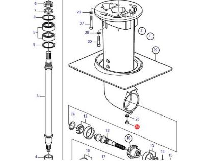 Volvo Penta Saildrive drain plug, Part Number 3854539