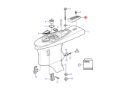 Volvo Penta Aluminium cavitation plate anode for SX, DPS Part Number 23164609