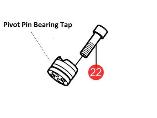 Volvo Penta Bearing Tap Pivot Pin Bolt, Part Number 941807