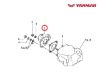 Yanmar 1GM10, 2GM20 Exhaust Elbow, Part Number 128170-13530