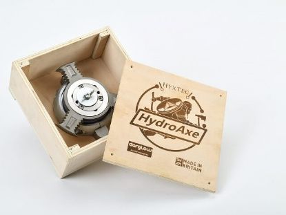 HydroAxe rope cutter for a Yanmar SD20, SD25, SD31, SD40, SD50, SD60 Saildrive using a 3-bladed prop