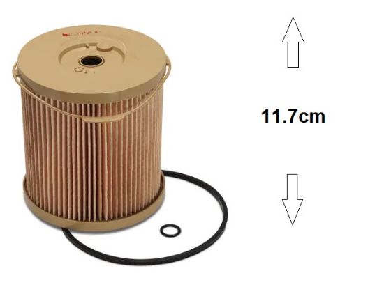 Volvo Penta 2040 type, 10 micron fuel filter insert, part number 24360739