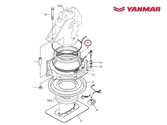 Yanmar Saildrive Outer Securing Band, Part Number 196420-02740