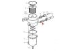 Racor diesel water separator hose connector, Part Number 301963, 10mm hose fitting