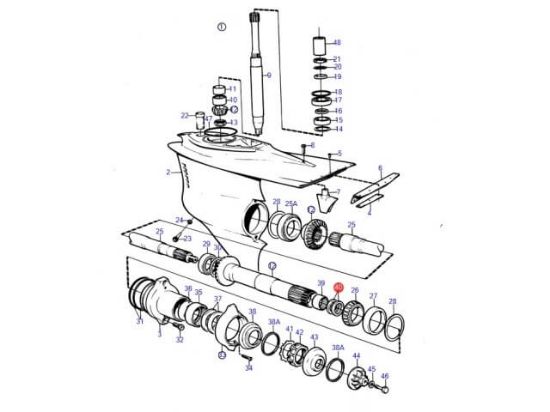 Volvo Penta Inner Prop Shaft Sealing Ring, Part Number 853807