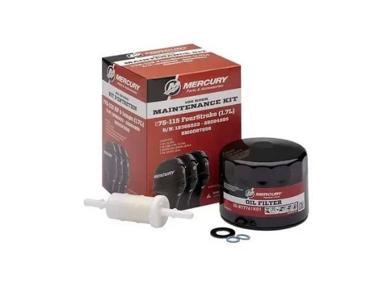 Mariner Mercury 100 hour service kit F80 - F115 HP 4-Stroke 1.7L, Part Number 8M0097856