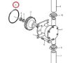 Volvo Penta D1-30,  D2-40, D2-50 and MD2030, MD2040 Series Seawater Pump O Ring , Part Number 3580380