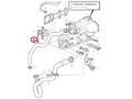 Volvo Penta D1-30, D2-40 Heat Exchanger Hose, Part Number 3812873