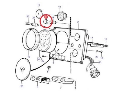 Volvo Penta Replacement Ignition Panel Rubber Button Seal, Part Number 828586