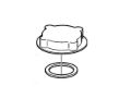 Volvo Penta Pressure Cap, Part Number 1674083