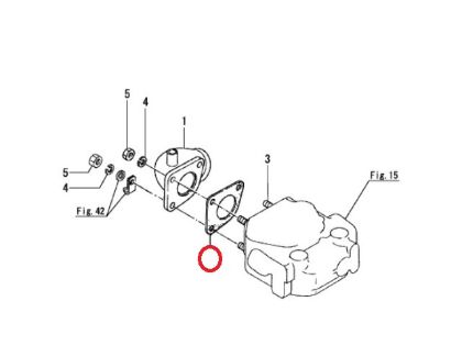 Yanmar Exhaust Gasket, Part Number 128170-13201