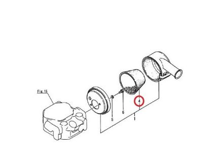 Yanmar Air Filter, Part Number 128171-12540