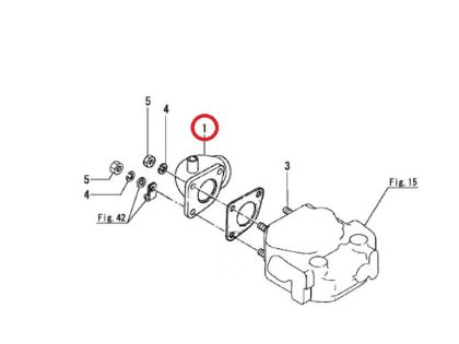 Yanmar Exhaust Elbow, Part Number 128170-13530