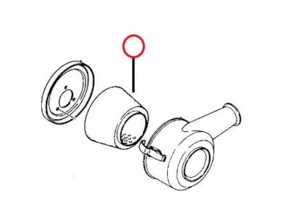 Yanmar Air Filter, Part Number 128270-12540