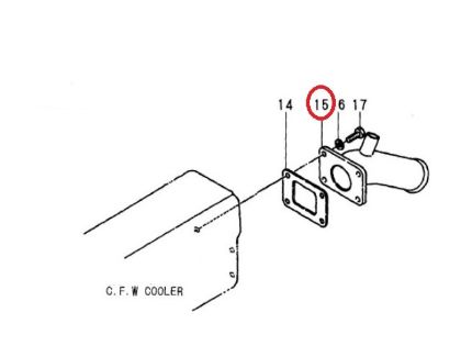 Yanmar Impeller Gasket, Part Number 124223-42110