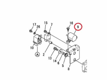 Yanmar Starter Motor Relay, Part Number 128990-77550