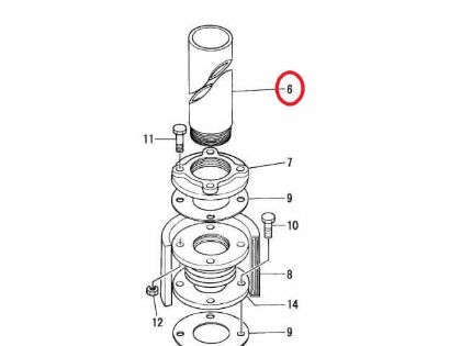 Yanmar Air Filter, Part Number 119593-18880