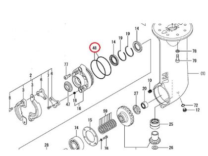 Yanmar Drive Shaft O-Ring, Part Number 196420-12240