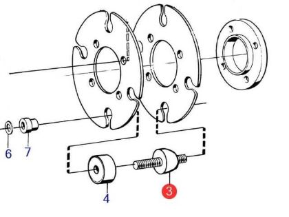 Volvo Penta Rubber Cushion Element, Part Number 803762