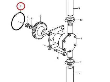 Volvo Penta D1-30,  D2-40, D2-50 and MD2030, MD2040 Series Seawater Pump O Ring , Part Number 3580380