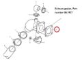Volvo Penta D1, D2 and MD Series Exhaust Elbow Gasket, Part Number 861907