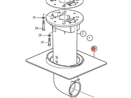 Picture of Volvo Penta Saildrive Series Cover Plate Bellow, Part Number 22303438