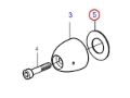 Volvo Penta Saildrive cone plastic washer, Part Number 850888