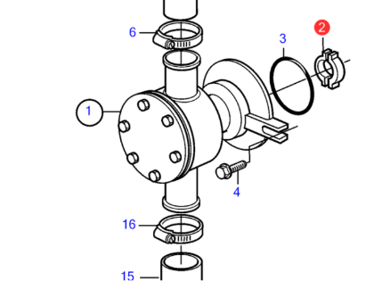 Volvo Penta Companion Flange, Part Number 858467