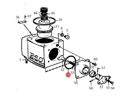 Volvo Penta O-ring for Gear Selector Housing, Part number 925093