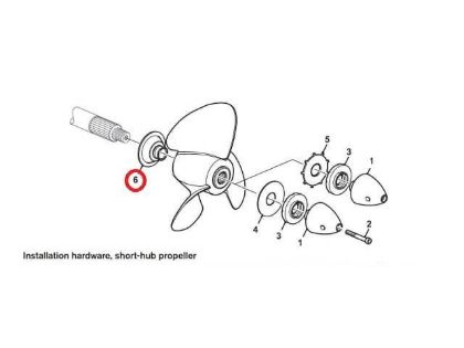 Volvo Penta 250, 270, 275 SP fish line cutter, Part Number 839534