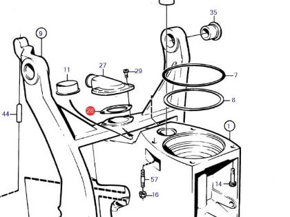Volvo Penta 280, 290 and DP Water Intake Hose Gasket, Part Number 814356