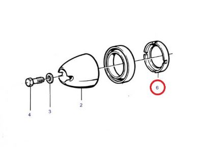 Volvo Penta M16 or M20 plastic washer for cone, Part Number 854294