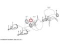 Volvo Penta M16 or M20 plastic washer for cone, Part Number 854294