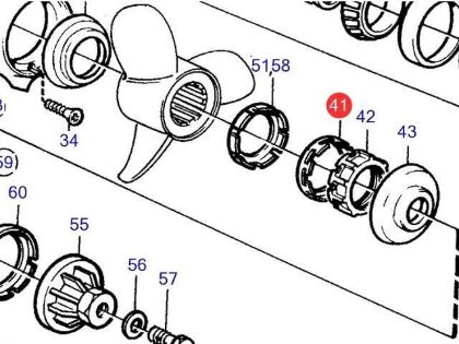 Volvo Penta DP Tab Washer, Part Number 853869