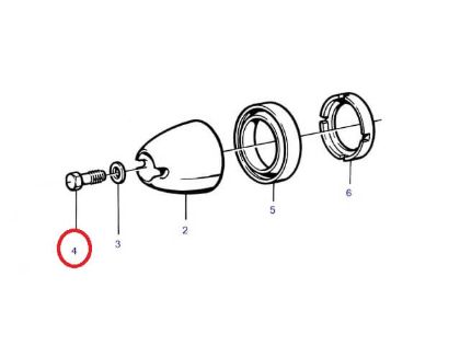 Volvo Penta M20 Cone bolt, Part Number 872546