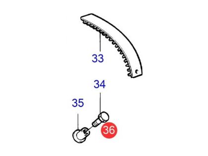 Volvo Penta Trim Indicator Rack Screw, Part Number 853759