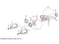 Volvo Penta 280-DP, 290-DP, DP-A, DP-B, DP-C, DP-D, DP-E, DP-G  thrust ring, Part Number 3858458
