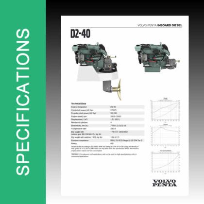 Volvo Penta D2-40 Specifications - PDF Free Download