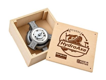 HydroAxe rope cutter for a Yanmar SD20, SD25, SD31, SD40, SD50, SD60 Saildrive using a 3-bladed prop